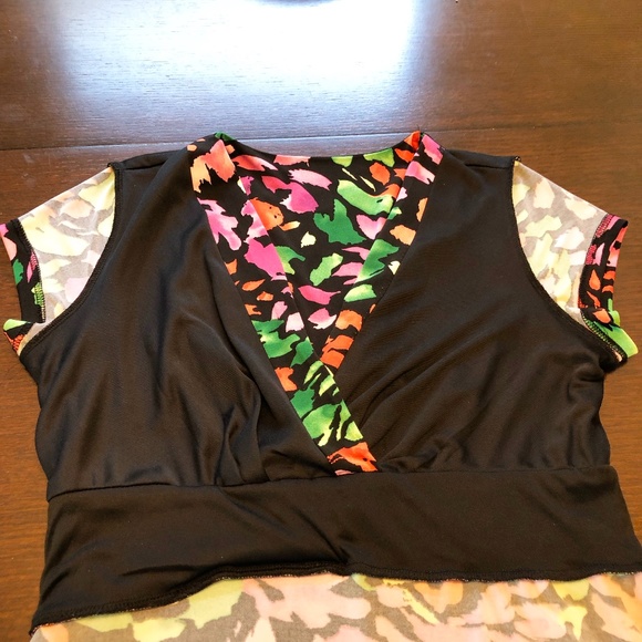 Lovely Nina Leonard Colourful Dress Size Large. - Picture 9 of 13